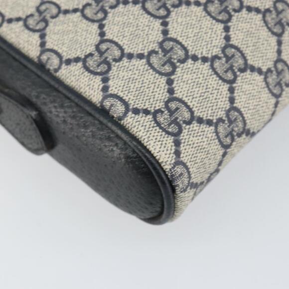 GUCCI GG Supreme Sherry Line Shoulder Bag PVC Navy Gold 89 02 055 Auth 143138 - Picture 16 of 16